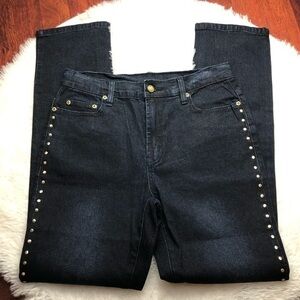 DIANE GILMAN Women’s Jeans w/Brads Sz 4 NWT